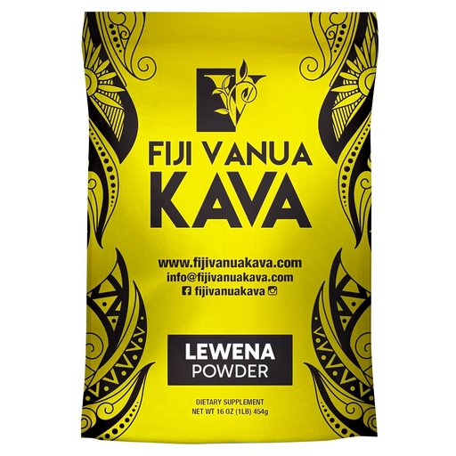 [BRSW2BAPAR7GAG36] Fiji Vanua Kava Lewena Powder, Premium Medium Grind Basal Kava Roots with Approximately 6-7% Kavalactone Content Smooth & Pure Kava Root Powder Fiji, Kava Drink Powder with No Filler & Additives, 1 lb