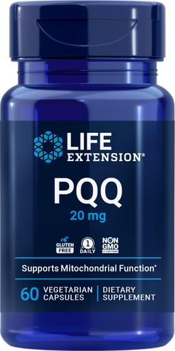 [BRSRAAIEOQBGM3Q7] Life Extension PQQ (Pyrroloquinoline Quinone) 20 mg, 60 Vegetarian Capsules