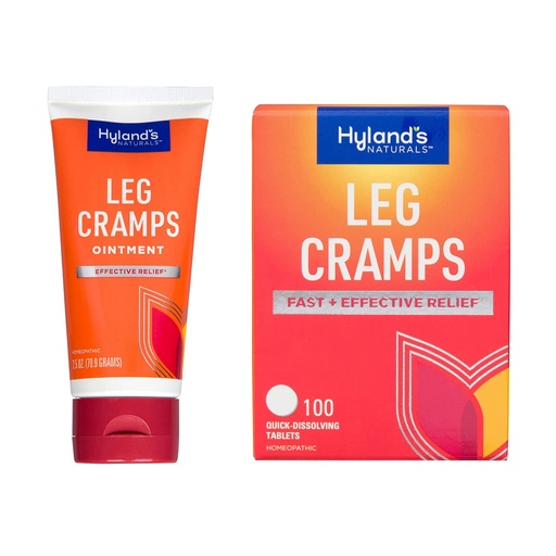 [BRSROYLRA4MWKYLH] Bundle of Hyland's Leg Cramps Ointment, Arnica Pain Relief Gel, Natural Relief of Calf, Leg and Foot Cramp, 2.5 oz and Leg Cramp Tablets, 100 Count