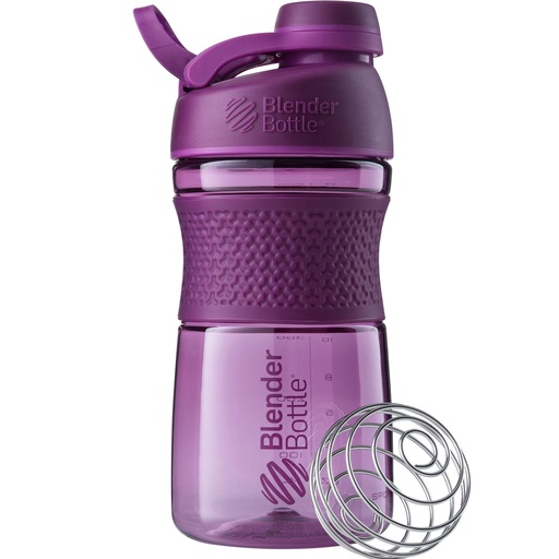 [BRSWGFIKBYCGMC37] BlenderBottle SportMixer Shaker Bottle Perfect for Protein Shakes and Pre Workout, 20-Ounce, Plum