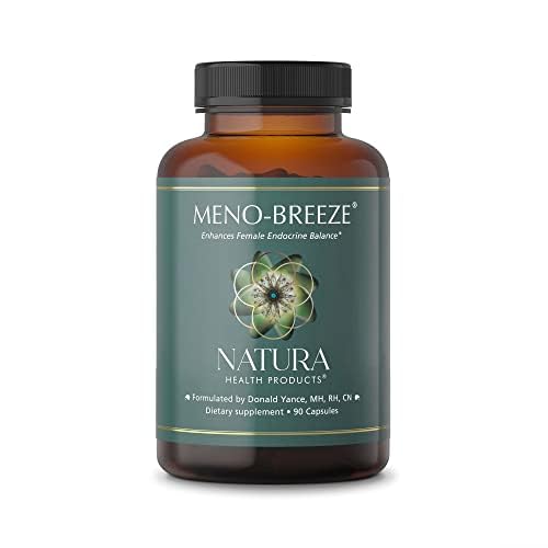 [BRSWYYYTBMBAEFL2] Natura Health Products Meno-Breeze Supplement - Enhances Female Endocrine Balance* - Featuring Shatavari, Chinese Yam, Chaste Tree, Rehmannia, Black Cohosh, & Hops (90 Capsules)