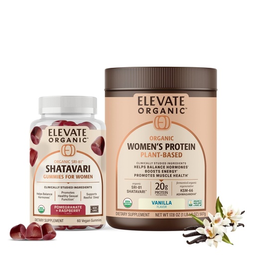 [BRSRGCD5CMNWGA3K] SRI-81™ Shatavari Vegan Gummies and Women’s Plant Protein Powder - Vanilla