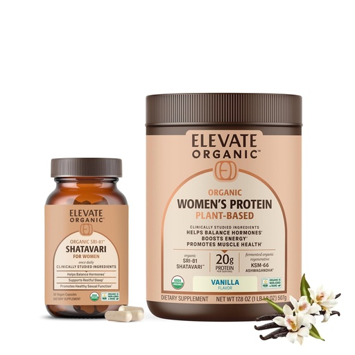 [BRSRGCD4OZ4AYCTU] SRI-81™ Shatavari Vegan Capsules and Plant Protein Powder - Vanilla