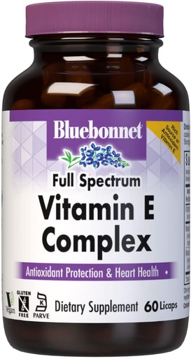 [BRSWIYIMOIFWMGDU] Bluebonnet Natural Full Spectrum Bitamina E Complex - 60 Licaps