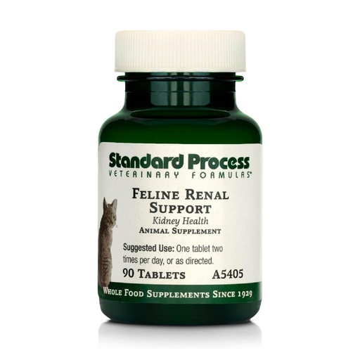 [BRSWKZAYDEHA42A5] Standard Process Inc. Feline Renal Support - Cat Supplement to Maintain Kidney & Urinary Health, Cat Supplies with Whole-Food Based Ingredients, Feline Supplement to Aid Renal Function - 90 Tablets