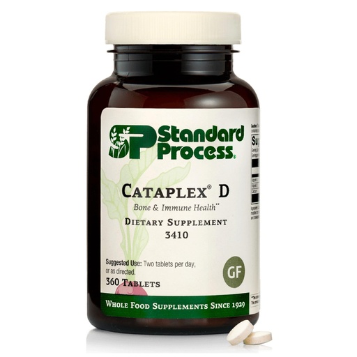[BRSWKYLYBIEBUEL2] Standard Process Cataplex D - Supports Immune Function, Bone Density & Mineral Absorption - Immune Health Supplement with Vitamins A & D - Gluten-Free, Non-Dairy & Non-Soy - 360 Tablets