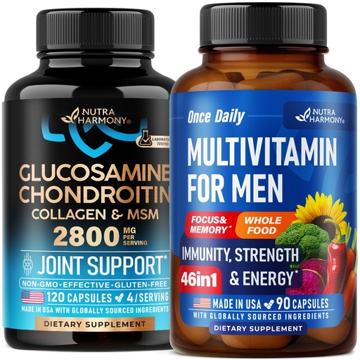 [BRSREFQYCUIBUFYY] NUTRAHARMONY Glucosamine Chondroitin & Multivitamins for Men Capsules