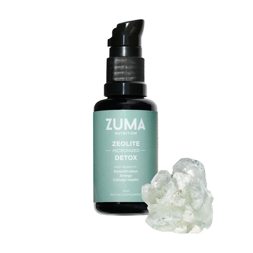 [BRSREAIZAQNQOCL5] Zuma Nutrition Zeolite Micronized Liquid Tonic, Vegan Formula with Volcanic and Ocean Minerals for Gut Health Support, Plant Based Herbal Supplement for Men and Women, Daily Wellness, 30 ML Bottle