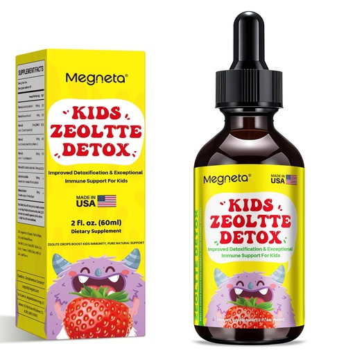 [BRSREEL3AEBBA2DF] Gentle Zeolite Drops for Kids - 200mg Premium-Grade Clinoptilolite, Organic Chlorella & Essential Vitamins, Mineral Balance Complex for Daily Wellness Support, 2 fl oz (Berry)