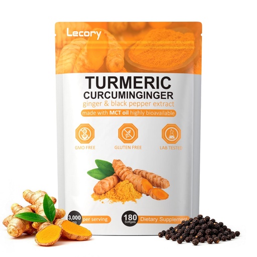 [BRSRGFQPBYPR4AA2] Turmeric Curcumin with 95% Curcuminoids | 180 Vegan Capsules | Enhanced with Black Pepper & Ginger | Plus Bee Propolis, MCT Oil & Fat-Soluble Vitamin C | Filler Free Formula