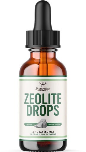 [BRSRGFTYCIPWCHQY] Double Wood Supplements Liquid Zeolite Detox, 200mg of Zeolite Clinoptilolite, with 600mcg of Vitamin B12 and 20mcg of Vitamin D
