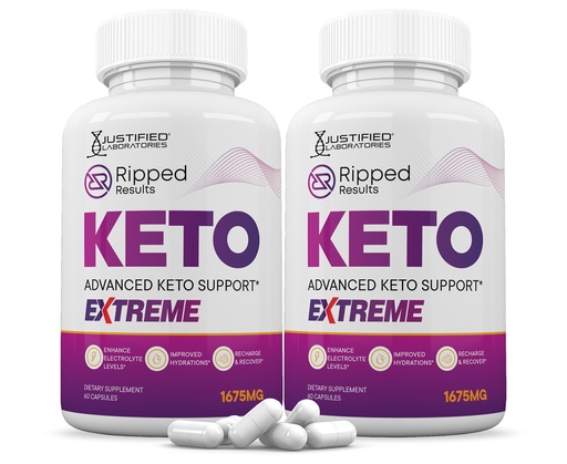 [BRSRAZYLCIMG2FYV] (2 Pack) Ripped Results Keto ACV Extreme Pills 1675MG Keto Support Blend Capsule Alternative to Keto ACV Formulated with Apple Cider Vinegar Extra Virgin Olive Oil Powder Green Tea Leaf 120 Capsules