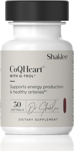 [BRSWIFQOAJ5RWHD4] CoQHeart 与 Q-Trol®- 心脏健康能量支持 - Coenzyme Q10 和 Resveratrol Blend - 促进能源生产和血船健康 - 保护动脉 - 30软胶