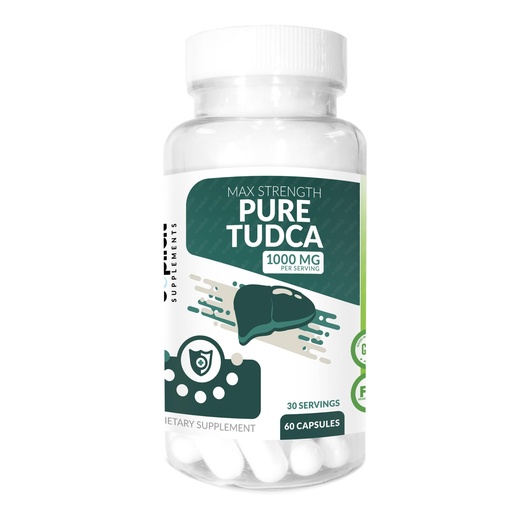 [BRSREY3QBN7W2CTP] Max Strength Pure TUDCA 1000mg per Serving (60 Capsules) High Potency, Premium Quality Tudca Supplement