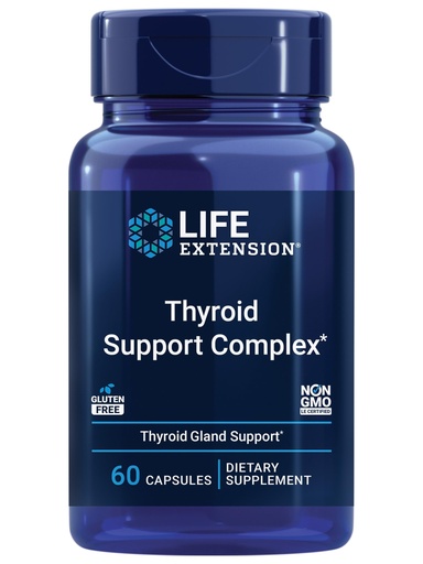 [BRSWKZI4DICQGF32] Life Extension Thyroid Support Complex - Thyroid Health Support Supplement with Vitamins A, B, Iodine, Magnesium, L-Tyrosine, Ashwagandha & Ginseng for Energy – Non-GMO, Gluten-Free - 60 Capsules