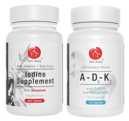 [BRSWYEI5AAHGCYL6] Zen Haus Iodine and ADK. Fortify Your Holistic Health Strategy with This Wise Pairing.