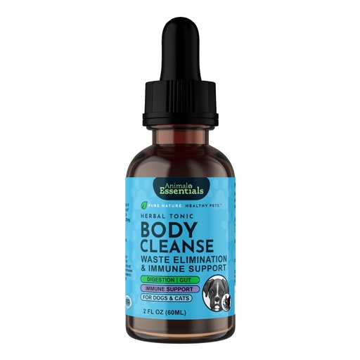 [BRSWKHYQPN7B4F3I] Animal Essentials Body Cleanse Liver Support for Dogs & Cats, 2 fl oz - Made in USA, Alcohol Free, Healthy Immune System