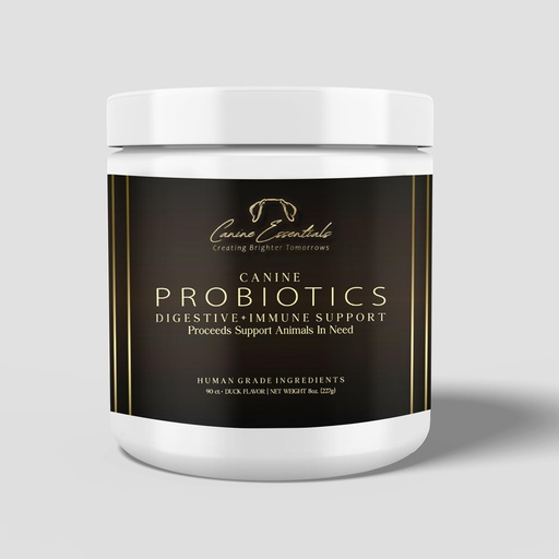 [BRSRAAI7AEDQA335] Probiotics for Dogs – Duck Flavour – Approx. 90 Chews, 8 oz – Digestive & Immune Support Supplement – Human-Grade Ingredients – Supports Animals in Need