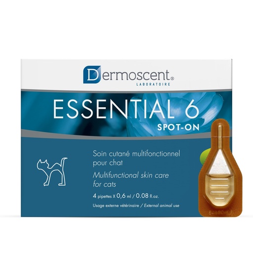 [BRSWKZQYAECRKYD6] Bayer Dermoscent Essential 6 Spot On Skin Care for Cats Pet Itch Remedies