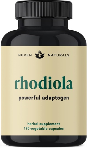 [BRSW2ZQHDIMGKDT6] Rhodiola Rosea 600 mg | 60 Servings | Ultra Potent Rhodiola Supplement with 3% Salidroside & 1% Rosavins for Stress Support, Mood Support & Energy - Adaptogens for Calm & Focus - Gluten Free & Non-GMO