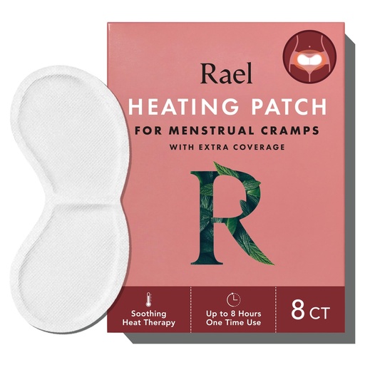[BRSW2AL3DJ4BG3TP] Rael Herbal Heating Patches - Ultra Thin Design, Large Size for Extra Coverage, All Skin Types (8 Count)