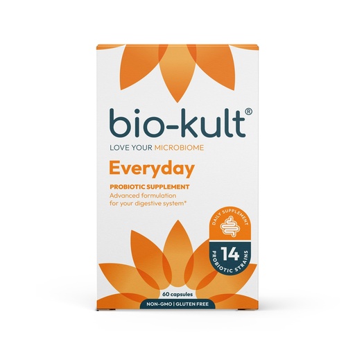 [BRSWKYANBR4QAFI5] Bio-Kult Gut Health Probiotic Supplement, 14 Strains, Probiotics for Women & Men, Immune Support, Digestive Health, Shelf-Stable, Non-GMO and Gluten-Free, Capsules, 60 Count (Pack of 1)