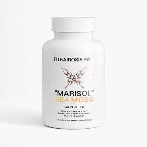 [BRSRGYI7AB7RYADJ] Marisol Sea Moss Capsules - Irish Moss, Bladderwrack & Burdock Root for Immune Support, Thyroid Health & Digestive Wellness - 60 Capsules, USA Made