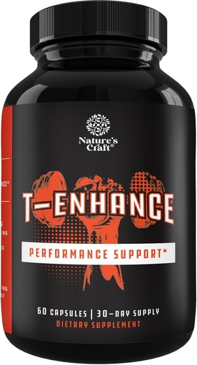 [BRSWYZQDCF6GG2YU] Testosterone Supplement for Men - Testosterone Booster for Men with Horny Goat Weed, Maca Root, Tongkat Ali & Tribulus Terrestris - Energy Support, Performance Enhancer, Muscles Building - 60 Count