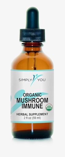 [BRSWYGIQAQPGGYI6] Organic Mushroom Immune Defense Support | Comprehensive Immunity System Supplement 2fl oz/59ml Drops with Maximum Absorption & Bioavailability | Vegan, Herbal 525mg per Serving ● 2 Months Supply