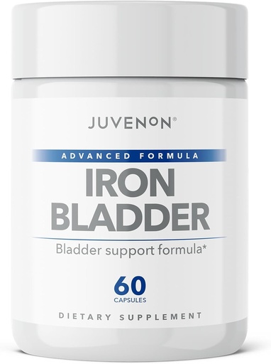 [BRSROBI7CVYRUYIV] Juvenon Iron Bladder - Herbal Supplement for Healthy Bladder Function - Incontinence Support with Pumpkin Seed Extract, Soy Germ Extract, Saw Palmetto
