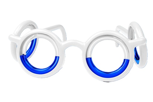 [BRSRAELYBAPRUCT4] Generic White Motion Sickness Glasses - Stylish Frame, Motion Sickness Relief for Car, Plane, Boat Travel, and VR Gaming. Cruise Essentials.