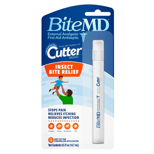 [BRSWIYYKCYIWEFY5] Cutter BiteMD Insect Bite Relief Stick, Analgesic And Antiseptic, 0.5 Fl Oz