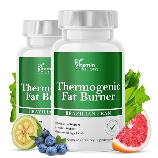 [BRSROFL2CACQ22TG] Thermogenic Fat Burner for Women and Men - Appetite Suppressant for Weight Loss - Includes Green Tea Extracts for Bloat Relief - Metabolism Booster - Pack of 2