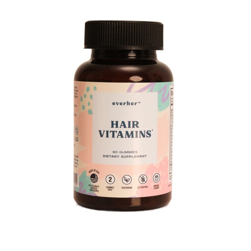 [BRSRAGAPCNYQIHTO] Hair Vitamins | 5000mcg Biotin | Non-GMO, Vegetarian | Promotes & Strengthens Hair | 1-Month Supply