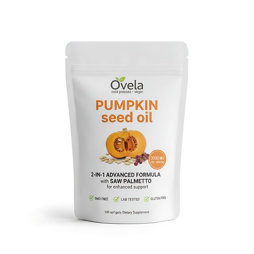 [BRSRGAQHPIMAA2AU] Pumpkin Seed Oil Capsules,Lenoria Pumpkin Seed and Saw Palmetto, Cold Pressed & Natural Supplement, Hair Growth, Skin Care - Non-GMO, Gluten - Free, 180 Softgels