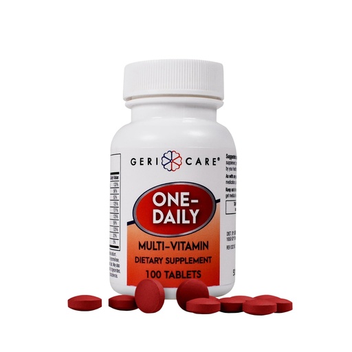 [BRSWIZQQC4PRC2D2] GeriCare One-Daily Multi-Vitamin Tablets Dietary Suplement 100 Count (Pack of 1)