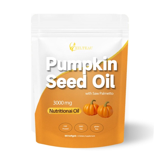 [BRSRE2Y5B4JQYCDJ] Pumpkin Seed Oil with Saw Palmetto,Nutrikiv Pumpkin Seed Oil,3000mg, Cold Pressed,Essential Fatty Acids & Phytosterols, Non-GMO,Supports Hair, Urinary, Bladder & Prostate Health (1)