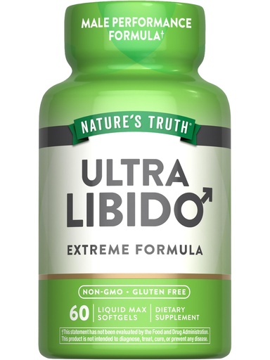[BRSWYCDYAB6GMFLK] Nature's Truth Libido Supplement for Men | 60 Softgels | Non-GMO & Gluten Free Pills