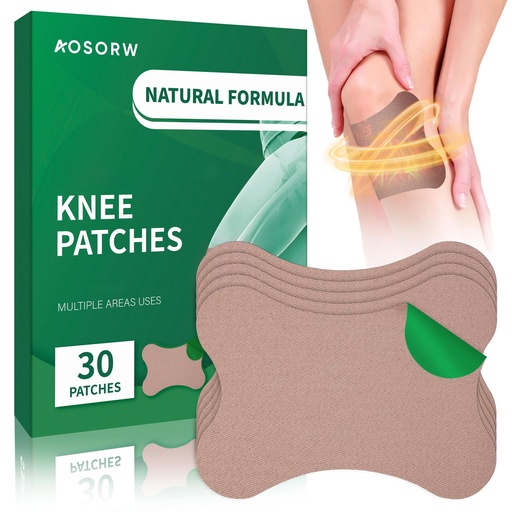 [BRSROBL2OQMQICY6] AOSORW Natural Herbal Knee & Joint Heat Patches – 30 Count Wormwood Patches for Bone-on-Bone Support – Soothing Muscle & Bone Relief for Back, Neck, Shoulders, and Feet