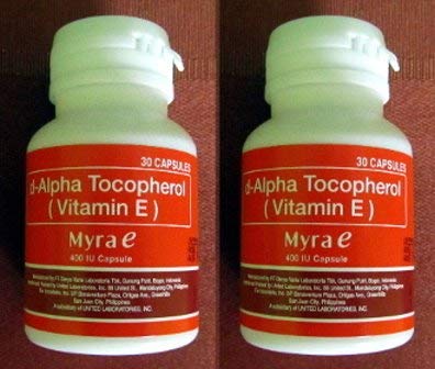 [BRSWGGINAEGQ4CDJ] 2 Bottles myra -e tocopherol 400 Capsules for Glowing Healthy Young Skin