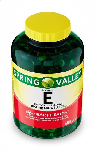 [BRSRGZYYC4CGMFIV] Vitamin E 180 mg 400 IU Softgels 500 Count, Vitamin E 400 IU Capsules, E Vitamin Supplement for Daily Wellness Support