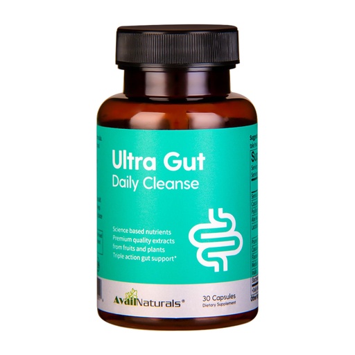 [BRSREZYBC57BGYDL] Ultra Gut Daily Cleanse - 15 Day Detox Cleanse with Cascara Sagrada, Senna Leaf, Psyllium Husk Dietary Fiber, 2.5B CFU Probiotics Gut Health Support, Non-GMO, 30 Capsules (1)