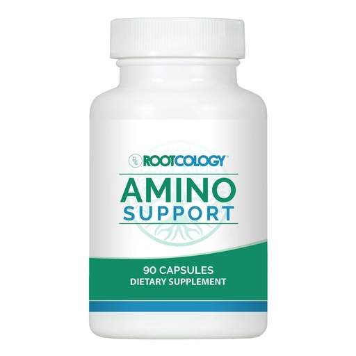 [BRSWG2YOOBYBQ3Q7] Rootcology by Dr. Izabella Wentz | Amino Support | Amino Acid Complex Capsules with L-Glutamine, Glycine & MSM | 90 Capsules