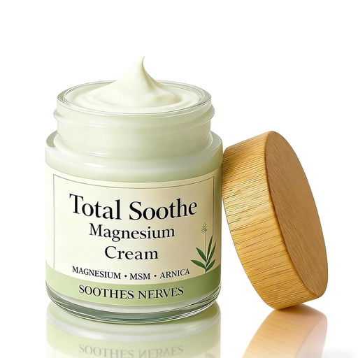 [BRSRGGQYCQDWYF3O] Total Relief Gentle Magnesium Cream with MSM and Arnica, Fast-Absorbing, for Comfortable Nerves and Daily Comfort, 2.12 Fl Oz