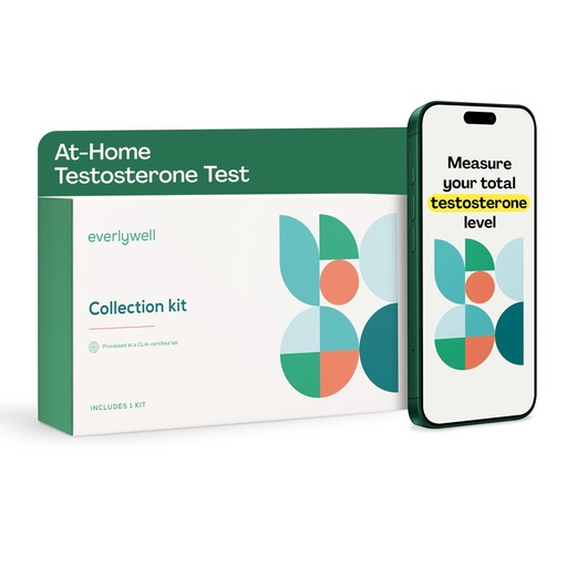 [BRSWGBT6OYIRAHI7] Everlywell At-Home Testosterone Collection Kit for Men, Measures Total Testosterone Level for Accurate Results from CLIA-Certified Labs, Ages 18 Plus