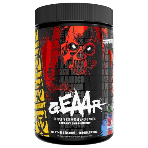 [BRSWYZQTOZYA42T7] Mutant GEAAR - 9.4g of EAA Powder + Arginine, 7g BCAAs, 4g Leucine, Electrolytes, Coconut Water, Delicious Taste - 30 Servings - Rocket Pop