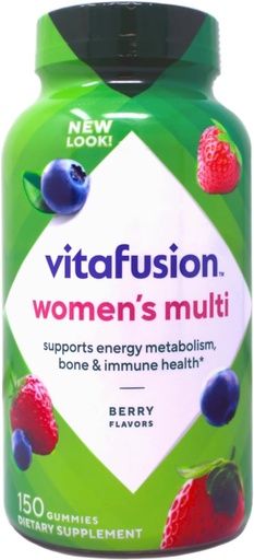 [BRSWGZQYCUCQGFAY] vitafusion Women’s Daily Gummy Multivitamin: vitamin C & E, Delicious Berry Flavors, 150ct (75 day supply), from America’s number one Gummy Vitamin Brand