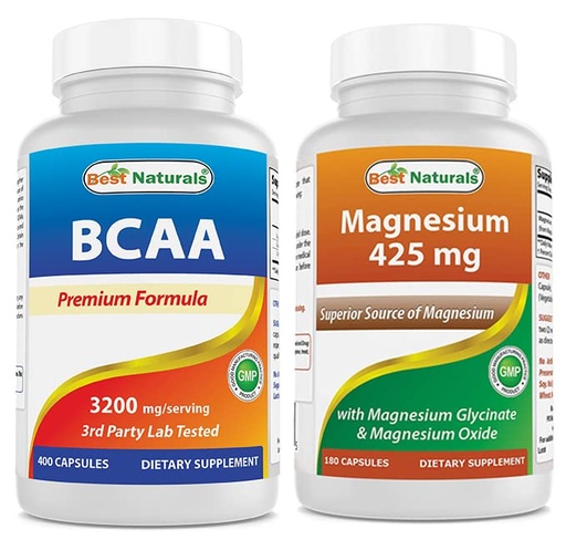 [BRSRMBITCB4B6EY2] Best Naturals BCAA 3200 mg & Magnesium Glycinate 425 mg