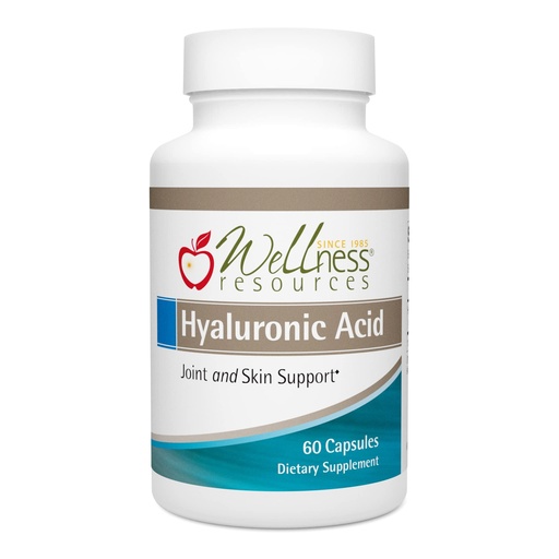 [BRSWI2Q3AQAAGEL2] Wellness Resources Hyaluronic Acid from Rooster Comb, 100% Natural Source Low Molecular Weight (60 Capsules)