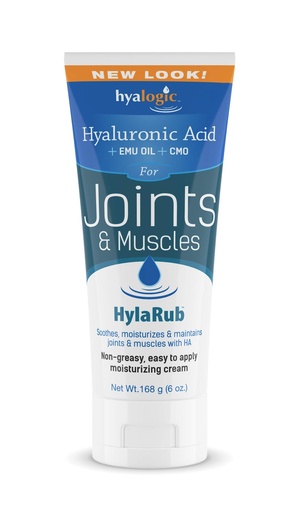 [BRSWIYYFCVYB2FTK] HylaRub HA Joint & Muscle Cream – Hyaluronic Acid Muscle Rub w/ Emu Oil & CMO – Non Greasy, Soothes, Moisturizes & Maintains Shoulders, Knees, Back, Hips & More 6 oz. by Hyalogic